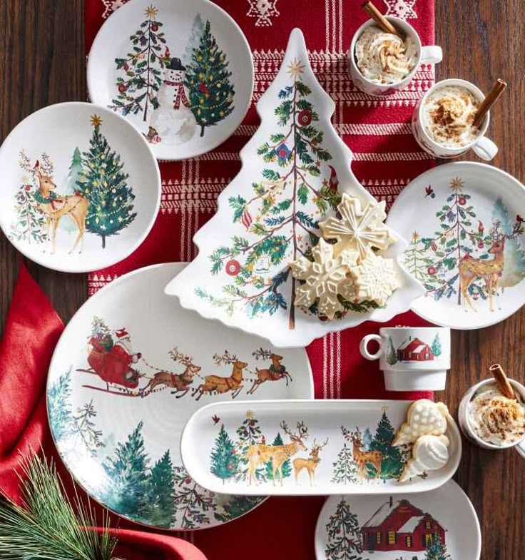 Christmas Plates & Cups