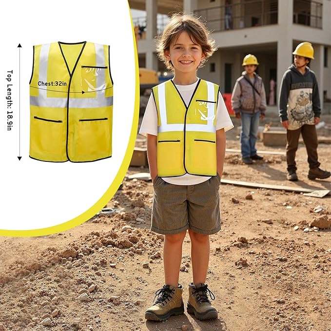 LOYO Kids Role Play Dress Up Clothes for 3-8 Years Old Play, 4 Sets Astronaut/Doctor/Fireman/Construction Costume for Kids And Toddlers Boys Halloween Costumes